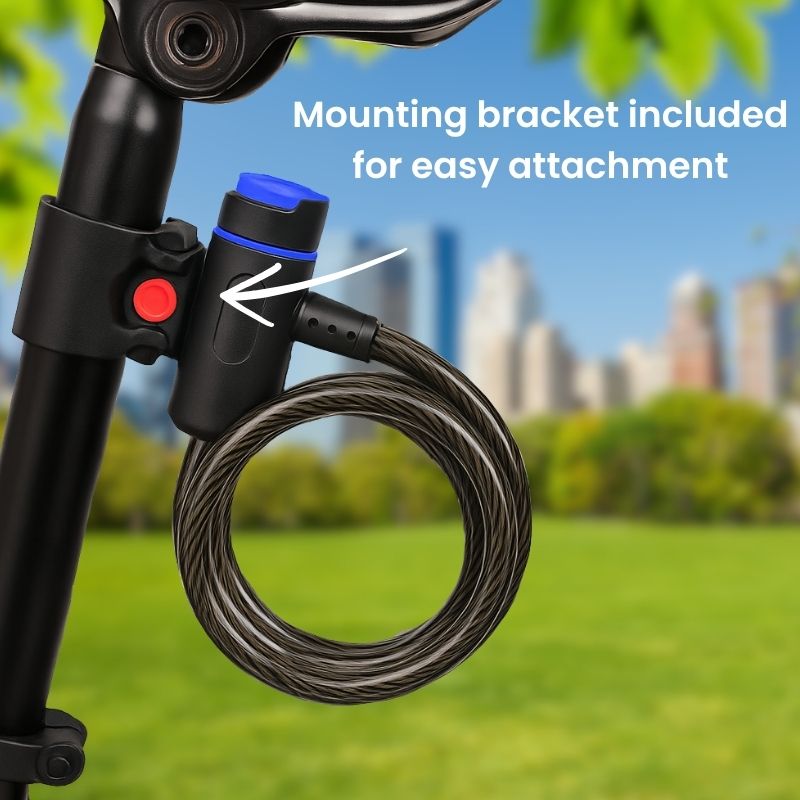 Steel Bike Lock with Mount