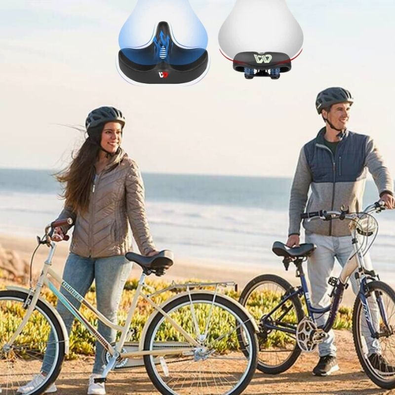 Wide Memory Foam Bike Seat – Pain-Free Comfort for Long Ride
