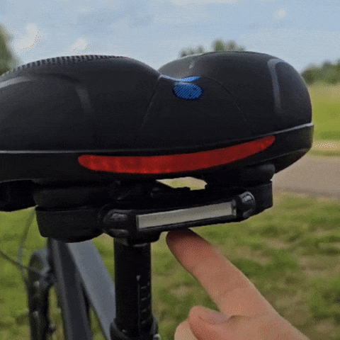 Comfort Bike Seat β Pain-Free Support with Rear Light & Cover