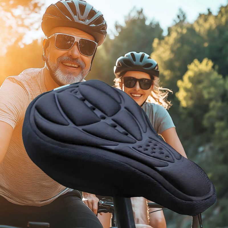black memory foam bike seat cover outdoor