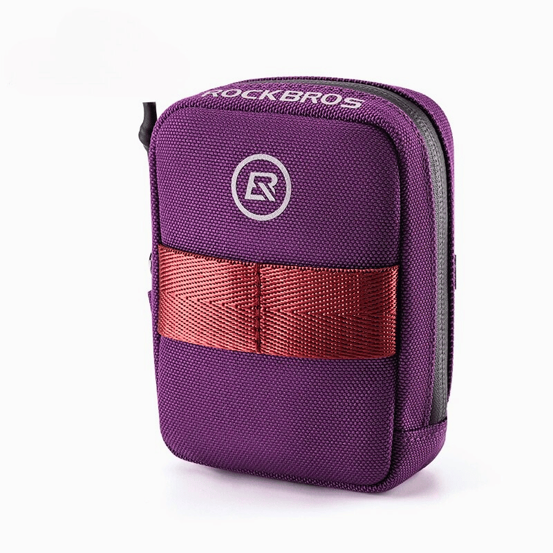 Color variants of the compact saddle bag including violet