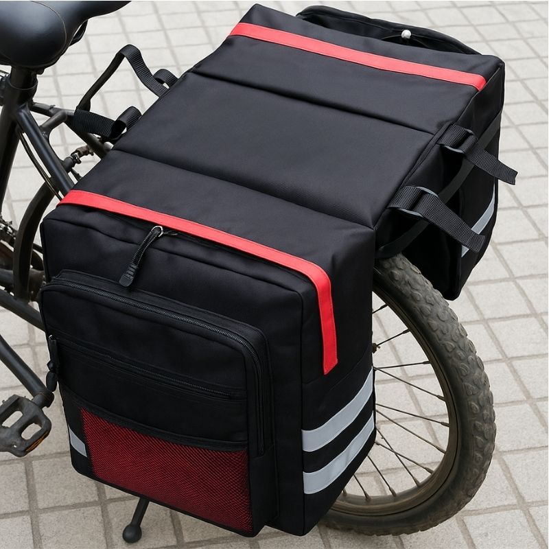 Double side rear bike bags with waterproof design