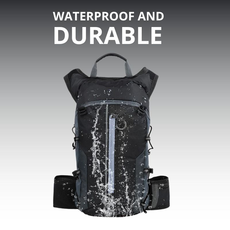 2L water reservoir and drinking tube built into the backpack