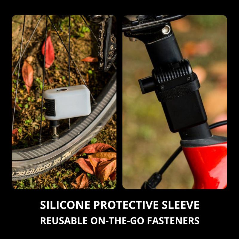 Silicone protective sleeve mounted under bike seat