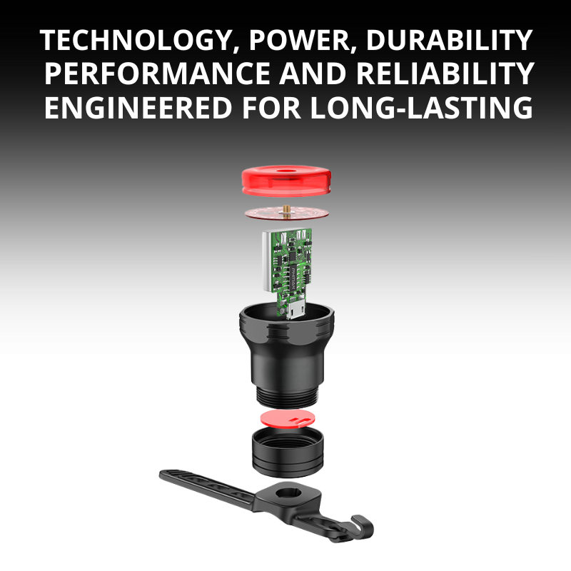 Multiple mounting options for bike light on seatpost or saddle