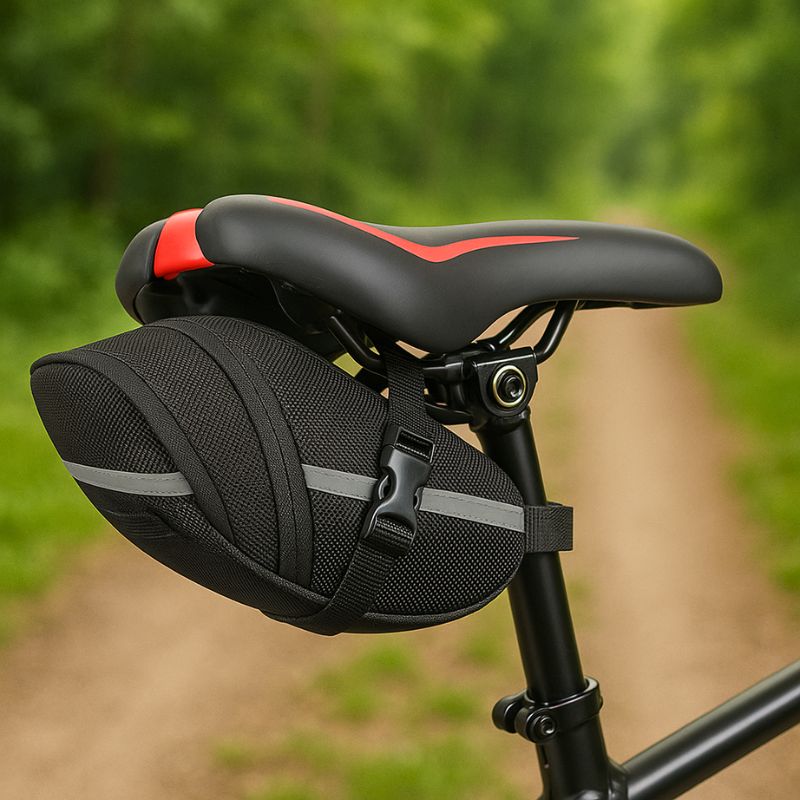Ultra-Robust Saddle Bag securely mounted under bike seat