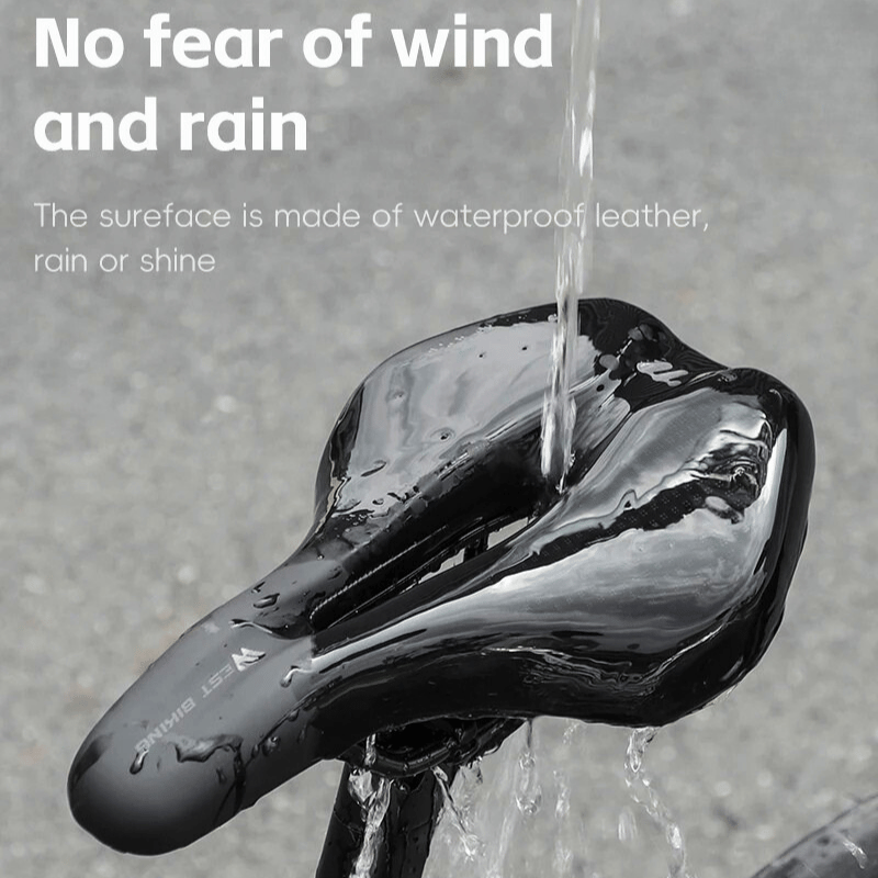 Waterproof PU leather bike seat under the rain