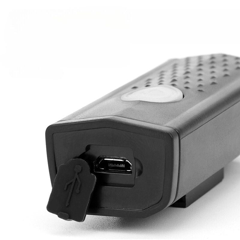 Close-up of waterproof USB charging port