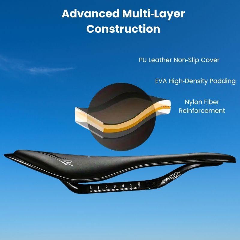 Ultra‑Light Full Carbon Bike Seat for Maximum Speed & Comfort