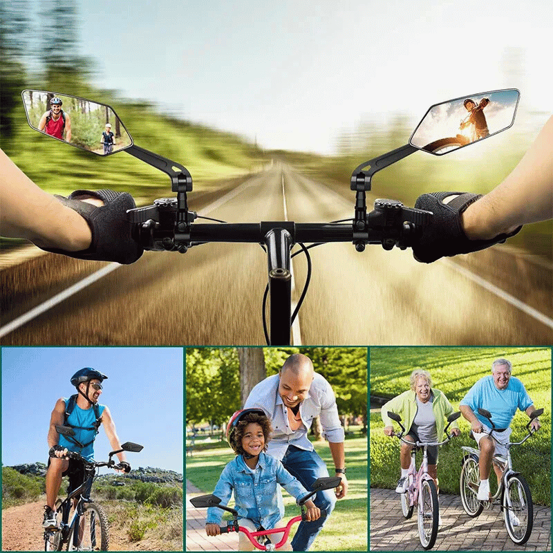 Bike Mirror for Handlebars – 360° Rearview