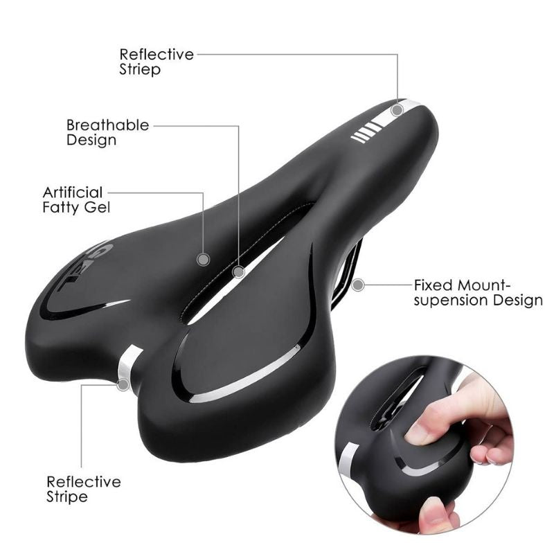 Soft Gel Bike Seat – Pressure Relief