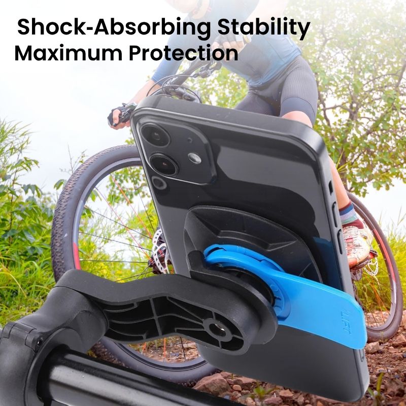 Shock‑Proof Bike Phone Holder – Secure, Quick‑Lock, Universal Fit