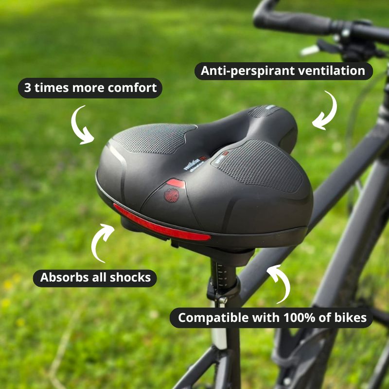 ULTRA COMFORT SADDLE : RIDE PAIN-FREE, STAY COOL