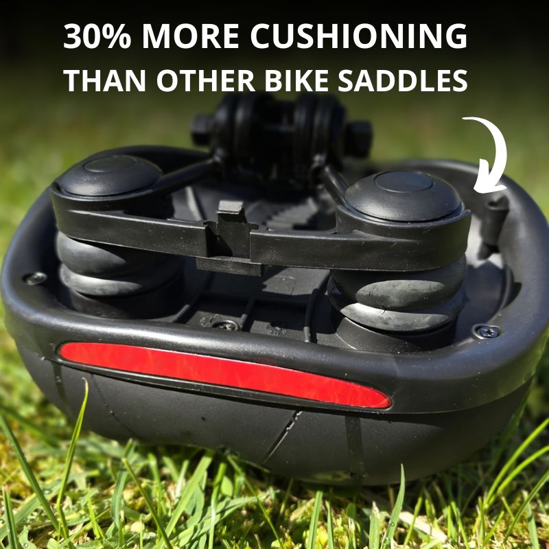 Comfort Bike Seat – Pain-Free Support with Rear Light & Cover