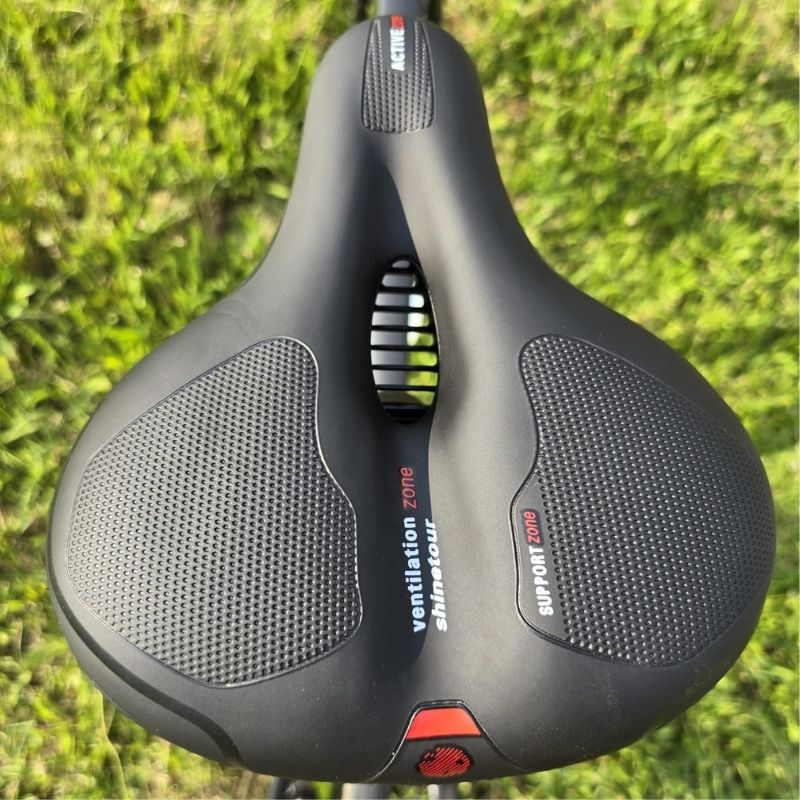 Comfort Bike Seat – Pain-Free Support with Rear Light & Cover