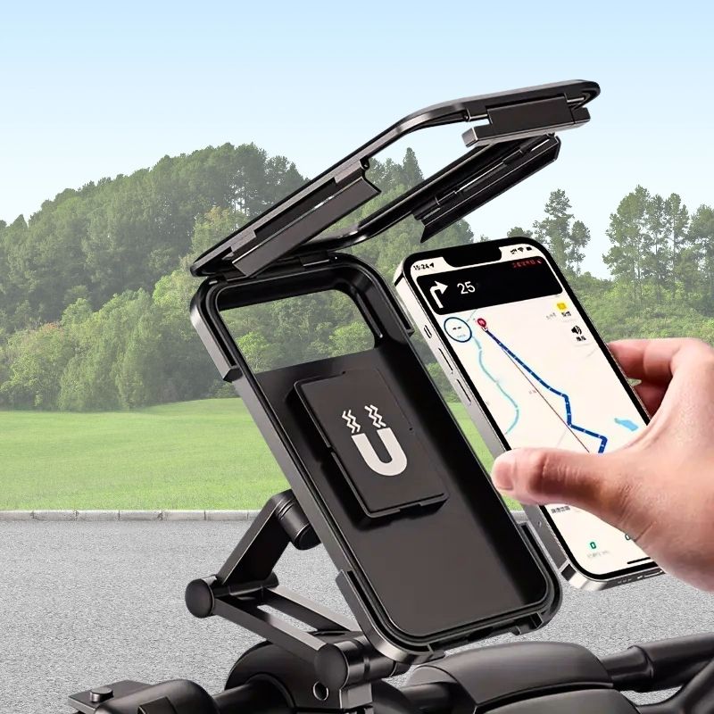 Waterproof Bike Phone Holder – TrailGuard™ 360° Adjustable Mount