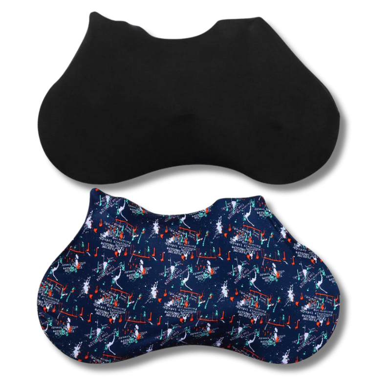 Split display of black and panda bike covers side by side – ideal for choosing style and color.
