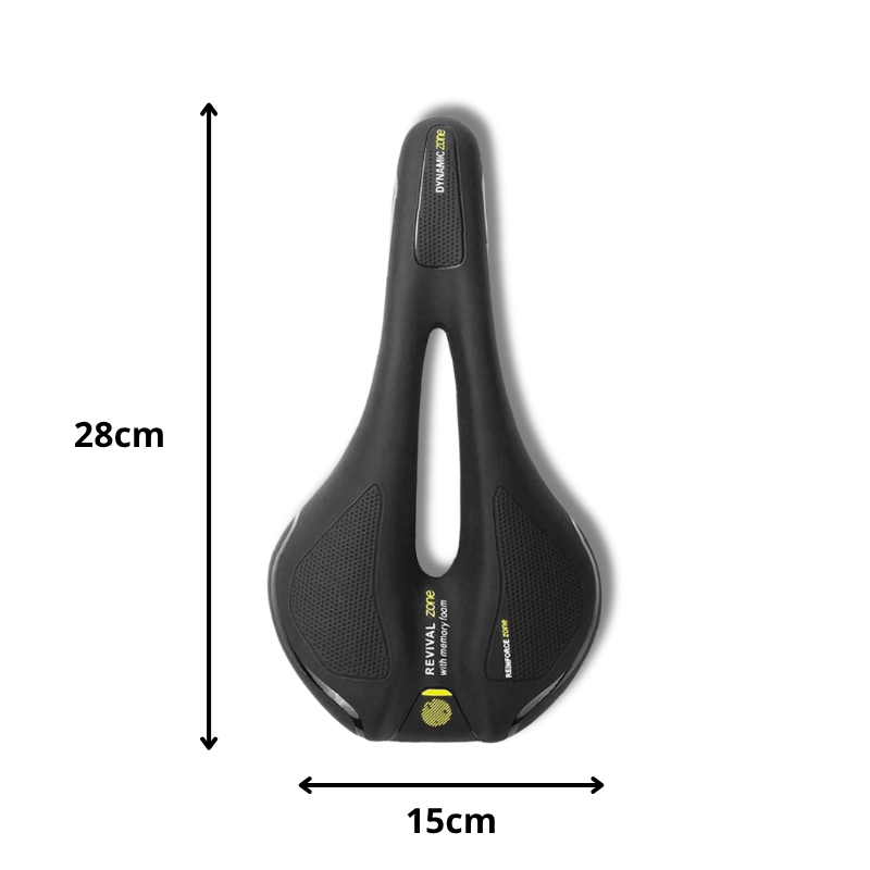 Size and dimensions of bike seat