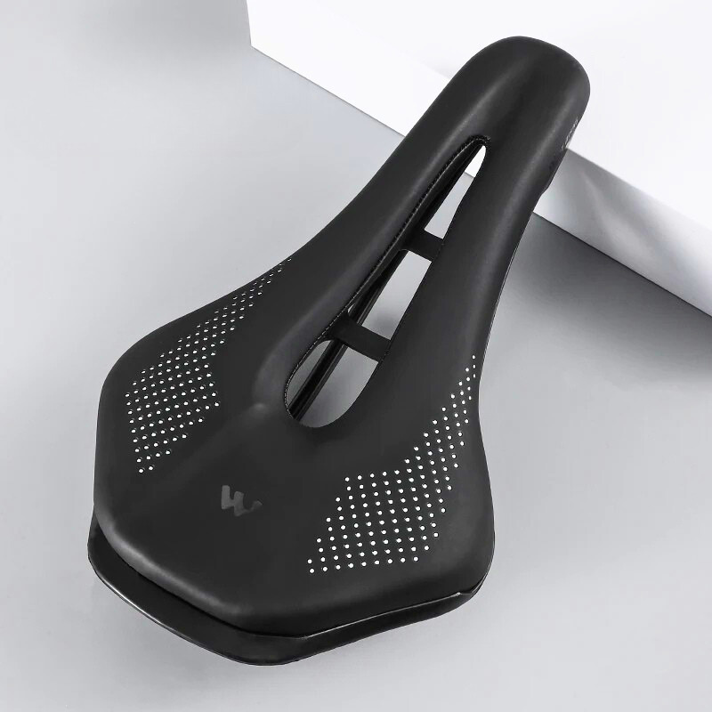 Alt text : Black comfort bike seat with breathable design – Comfort Ride