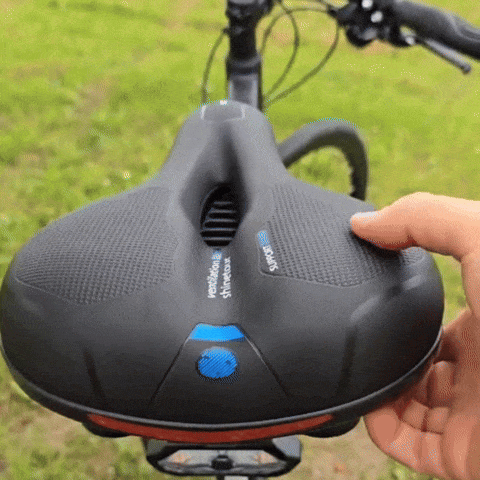 Comfort Bike Seat – Pain-Free Support with Rear Light & Cover