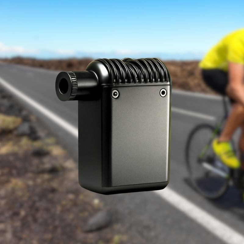 Electric bike pump inflating tire – hands-on usage demonstration