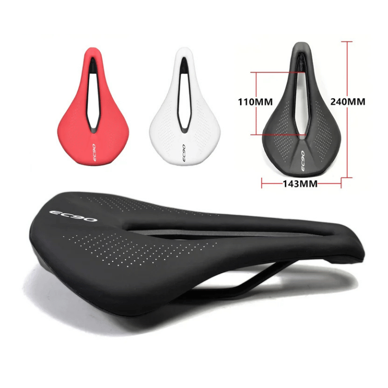Slim aerodynamic bike seat side view