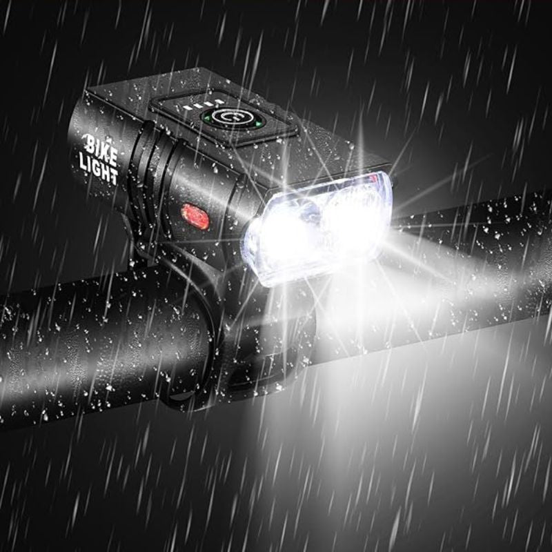 Bike light working under heavy rain – waterproof feature